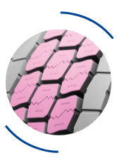 HEXAGONAL-SHAPED TREAD BLOCKS