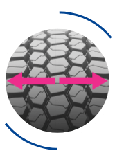 extra-wide tread design