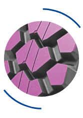 aggressive lug tread design