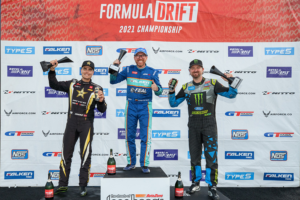 Team Falken Takes First Place With Odi Bakchis At Long Beach In Round 7 Of Formula Drift Championship
